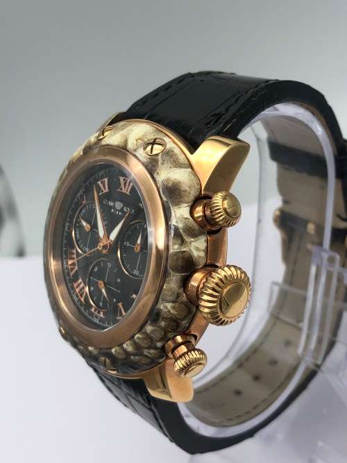 *GLAM ROCK MIAMI CHRONOGRAPH SNAKESKIN* BID  R1 BIDS