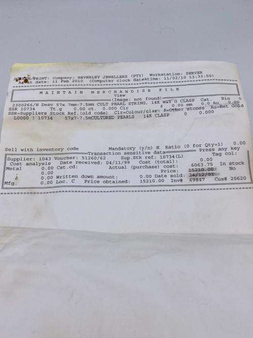 *NATURAL SALTWATER PEARL NECKLACE* R1 BIDS