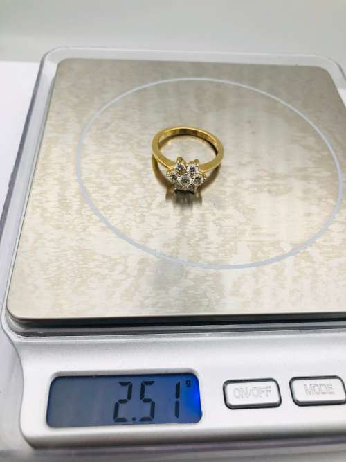 *1.15CT VS DIAMOND CLUSTER RING* H-J COLOR