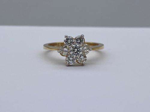 *1.15CT VS DIAMOND CLUSTER RING* H-J COLOR
