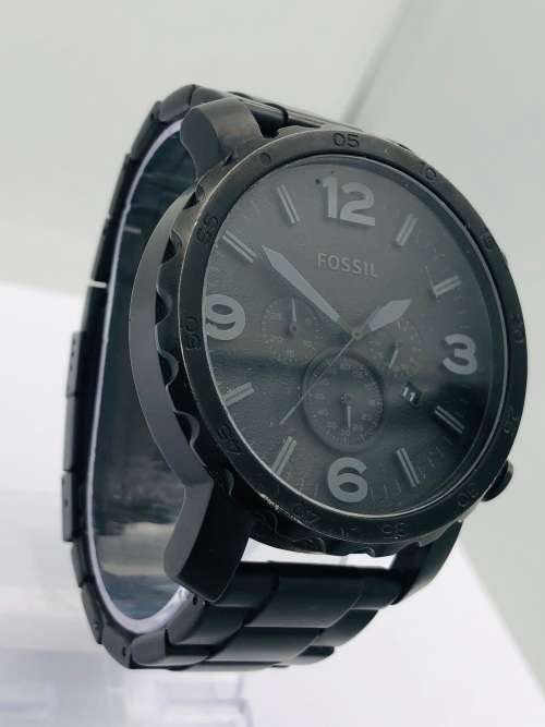 *FOSSIL MEN'S BLACK CHRONO* R1 BIDS