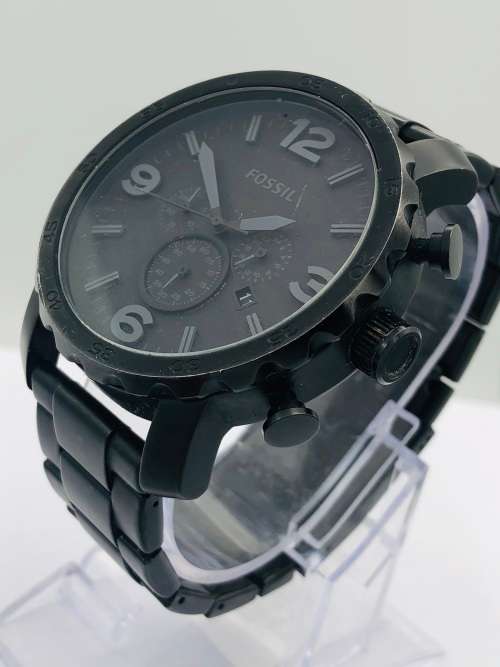 *FOSSIL MEN'S BLACK CHRONO* R1 BIDS