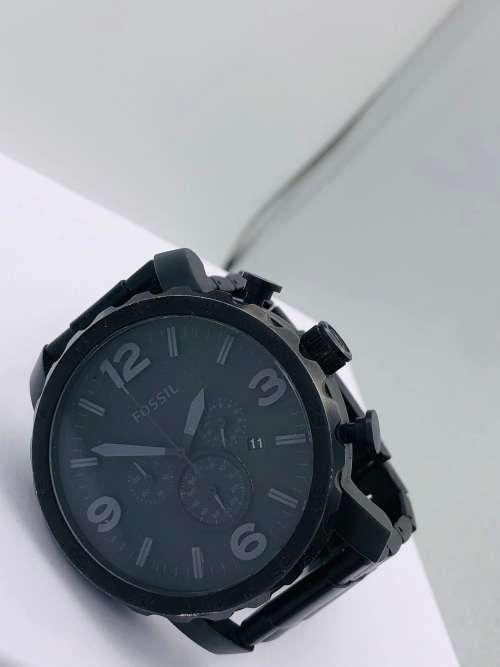 *FOSSIL MEN'S BLACK CHRONO* R1 BIDS