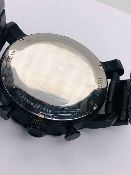 *FOSSIL MEN'S BLACK CHRONO* R1 BIDS