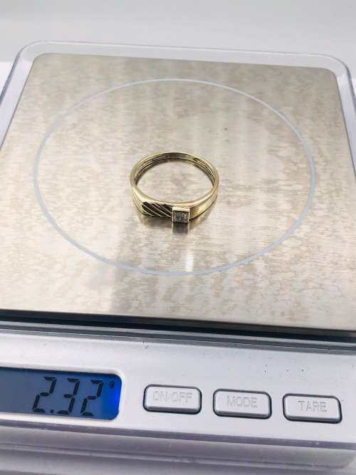 *IDL 0.15CT MENS DIAMOND RING* SOLID GOLD!