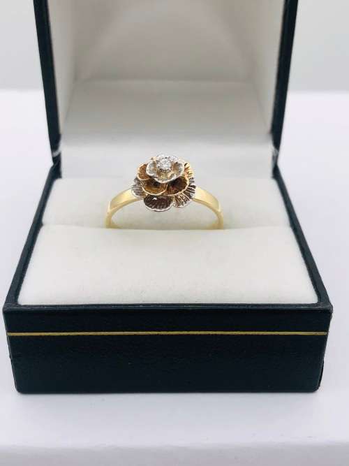 *SOLID GOLD ROSE PETAL RING* R1 BIDS