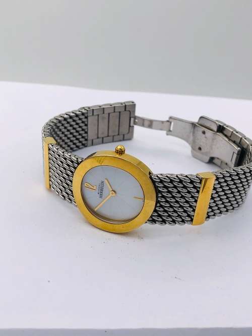 *MICHEL HERBELIN LADIES TWO-TONE WATCH* R1 BIDS