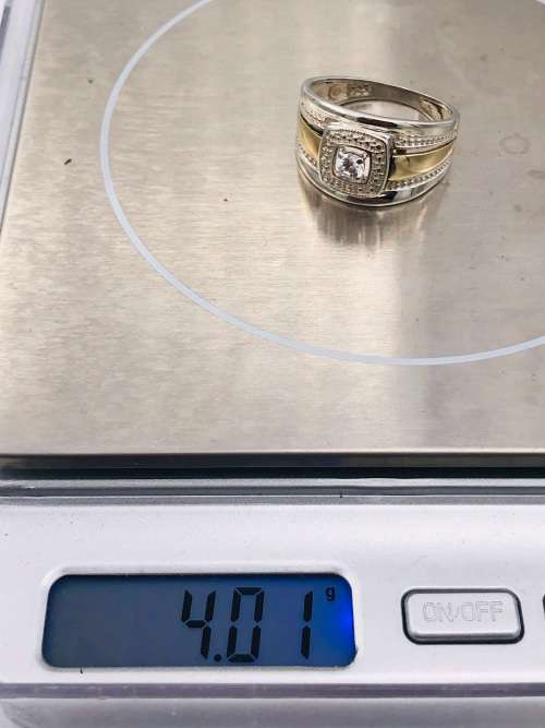 *9CT GOLD 0.25CT CYCLOPS CLUSTER RING* R1 BIDS