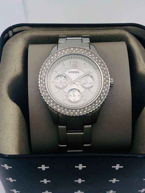 *FOSSIL LADIES DIAMANTE CHRONOGRAPH* WITH BOX!