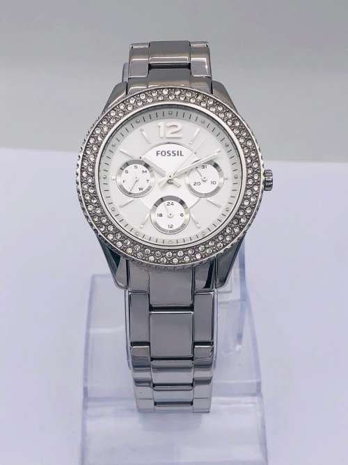 *FOSSIL LADIES DIAMANTE CHRONOGRAPH* WITH BOX!