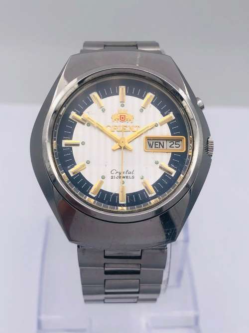 ORIENT CRYSTAL 21 JEWELS DAY DATE BEAUTIFUL PIECE bobshop .za