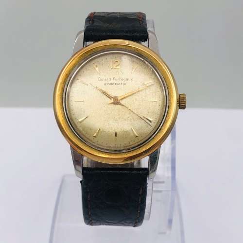 *GIRARD-PERREGAUX GYROMATIC GOLD WATCH* SEE DESCRIPTION!
