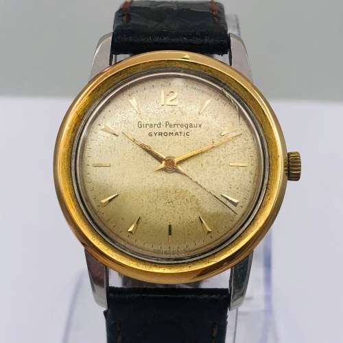 *GIRARD-PERREGAUX GYROMATIC GOLD WATCH* SEE DESCRIPTION!