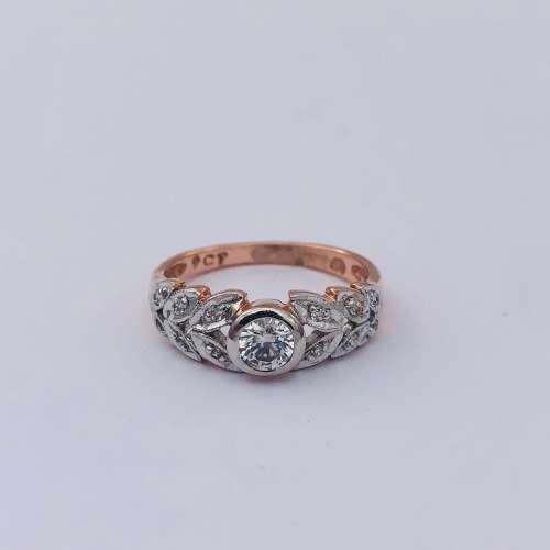 *9CT ROSE GOLD INFINITY CUBIC RING* R1 BIDS!