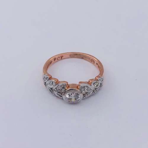 *9CT ROSE GOLD INFINITY CUBIC RING* R1 BIDS!