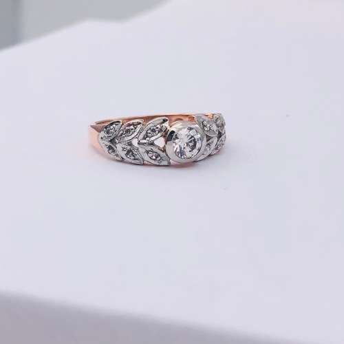 *9CT ROSE GOLD INFINITY CUBIC RING* R1 BIDS!