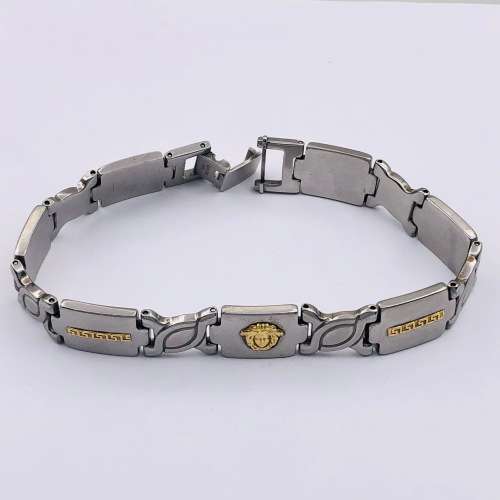 *18CT YELLOW GOLD & STEEL MENS BRACELET* R1 BIDS!