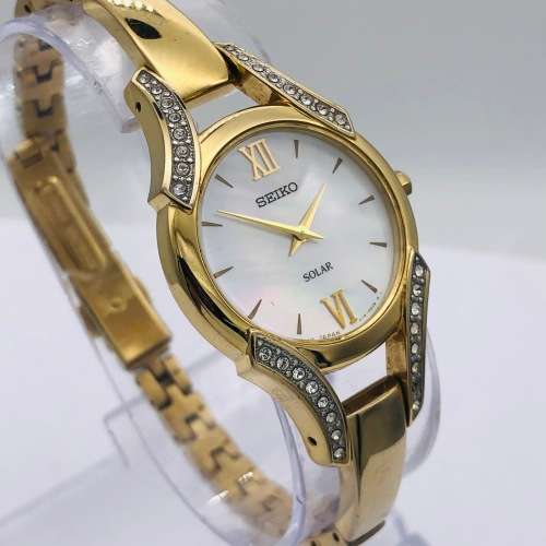 *SEIKO SOLAR LADIES GOLD WATCH* R1 BIDS