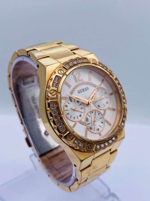 *GUESS LADIES ROSE GOLD  CHRONOGRAPH* R1 BIDS!