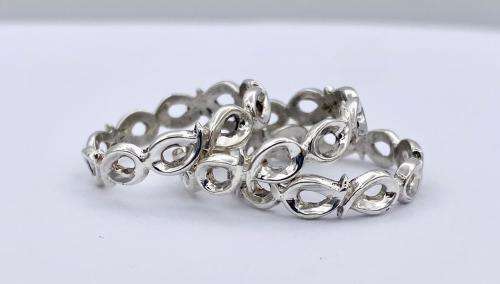 *SOLID 925 SILVER INFINITY LOVE RING* R1 BIDS!