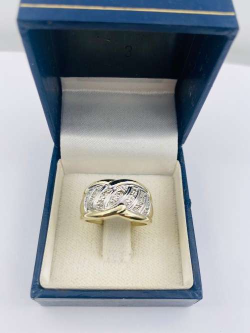 *CHUNKY DIAMOND CLUSTER DIGIT RING* R1 BIDS!