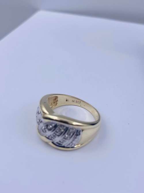 *CHUNKY DIAMOND CLUSTER DIGIT RING* R1 BIDS!