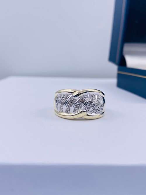 *CHUNKY DIAMOND CLUSTER DIGIT RING* R1 BIDS!