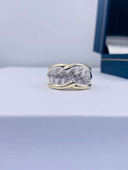 *CHUNKY DIAMOND CLUSTER DIGIT RING* R1 BIDS!