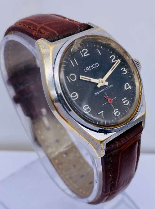 *LANCO SHOCKPROTECT VINTAGE SWISS WATCH* R1 BIDS!!!