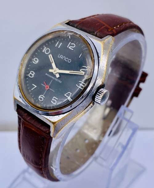 *LANCO SHOCKPROTECT VINTAGE SWISS WATCH* R1 BIDS!!!
