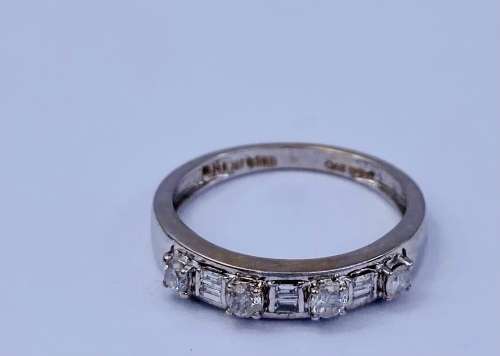 *0.56 WHITE GOLD MULTIDIAMOND ETERNITY RING* R1 BIDS!