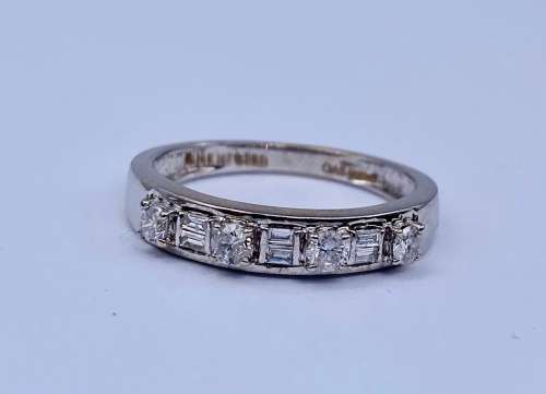 *0.56 WHITE GOLD MULTIDIAMOND ETERNITY RING* R1 BIDS!