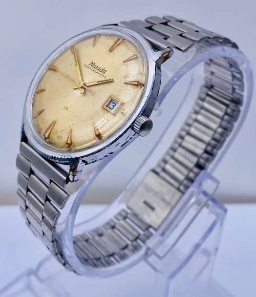 *NIVADA COMPENSAMATIC 17 JEWELS MENS DATE WATCH* R1 BIDS!