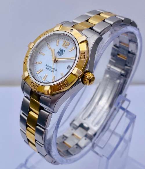 *TAG HEUER AQUARACER Mother Of Pearl LUXURY LADIES WATCH* R1 BIDS!