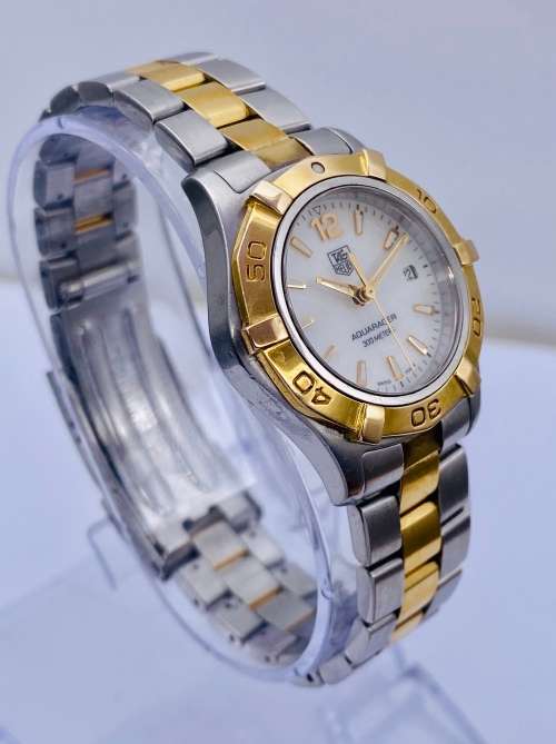 *TAG HEUER AQUARACER Mother Of Pearl LUXURY LADIES WATCH* R1 BIDS!