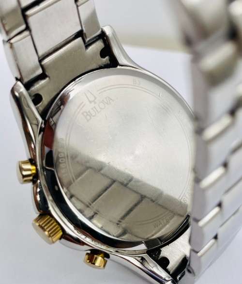 *BULOVA MENS GOLD DIAL CHRONOGRAPH* R1 BIDS