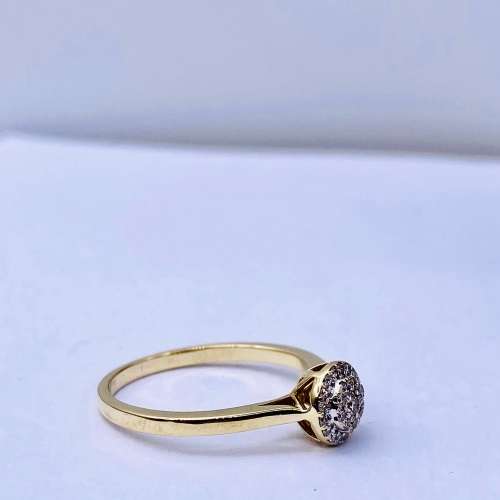 *DIAMOND HALO CLUSTER RING - BEAUTIFUL* R1 BIDS