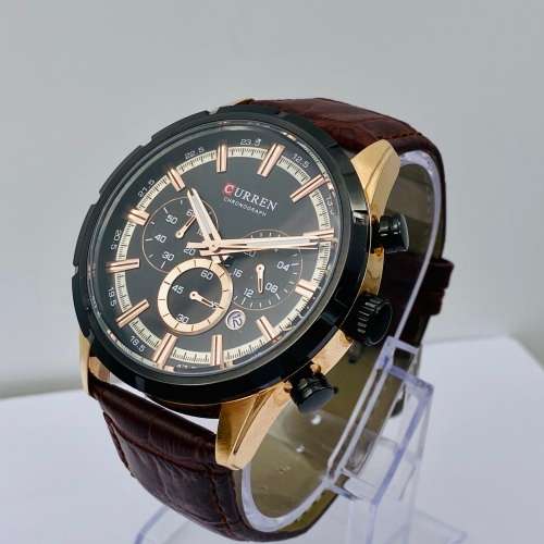 *CURREN ROSE GOLD MENS CHRONOGRAPH WATCH* R1 BIDS!!!