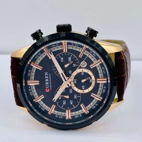 *CURREN ROSE GOLD MENS CHRONOGRAPH WATCH* R1 BIDS!!!