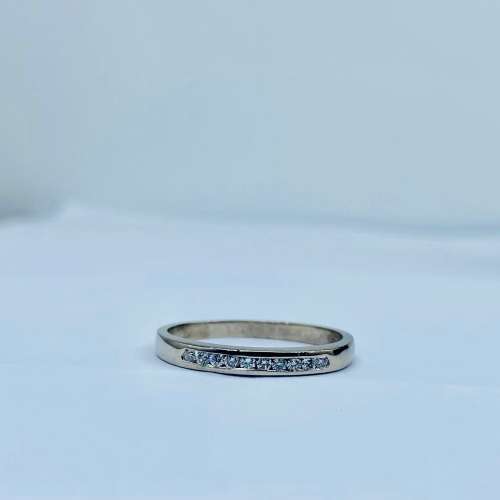 *BEAUTIFUL WHITE GOLD DIAMOND ETERNITY RING* R1 BIDS