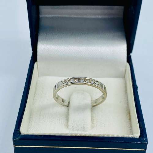 *0.16CT DIAMOND ETERNITY RING - WHITE GOLD* R1 BIDS