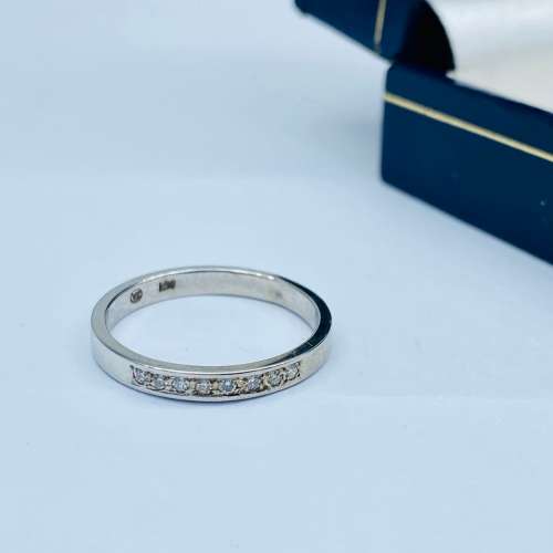 *0.16CT DIAMOND ETERNITY RING - WHITE GOLD* R1 BIDS