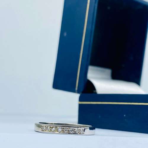 *0.16CT DIAMOND ETERNITY RING - WHITE GOLD* R1 BIDS