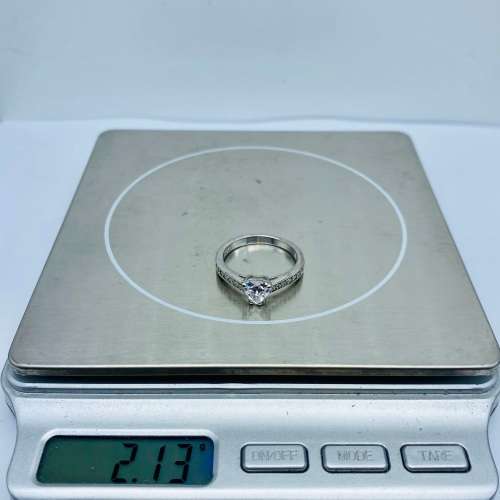 *SWAROVSKI WHITE GOLD INFINITY HEART RING* R1 BIDS