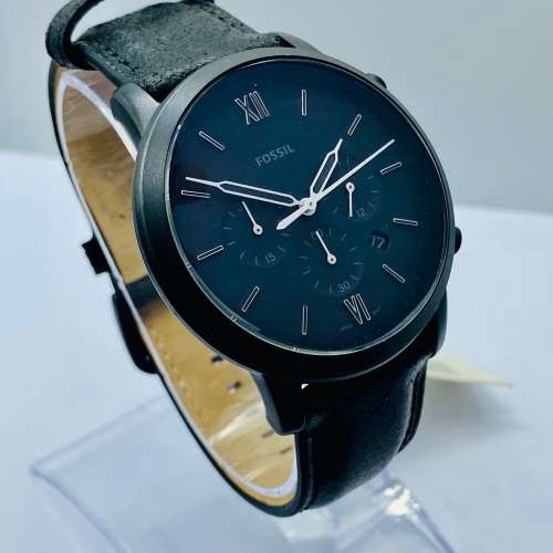 *FOSSIL NEUTRA BLACK CHRONOGRAPH MENS WATCH* R1 BIDS!!!