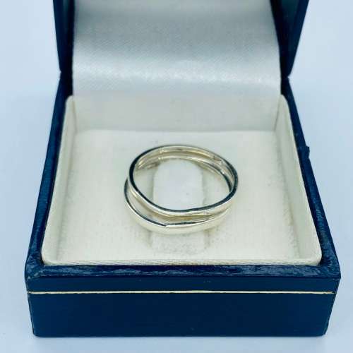 *DUAL SOLID SILVER BANDS - LOT OF 2!!!*