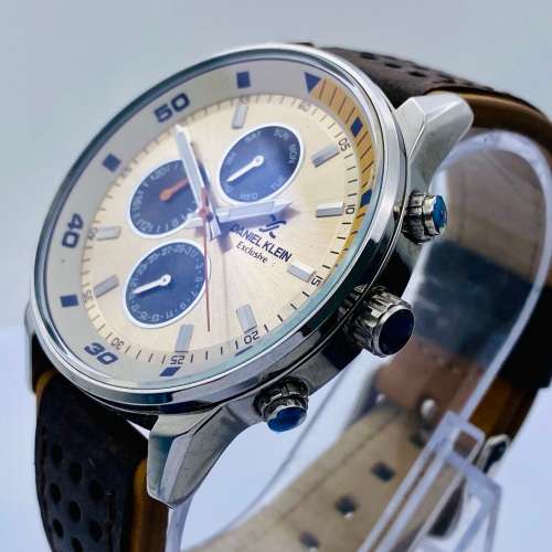 *DANIEL KLEIN CHRONOGRAPH MENS DRESS WATCH* R1 BIDS!!!