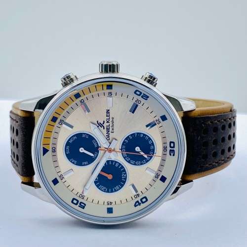 *DANIEL KLEIN CHRONOGRAPH MENS DRESS WATCH* R1 BIDS!!!