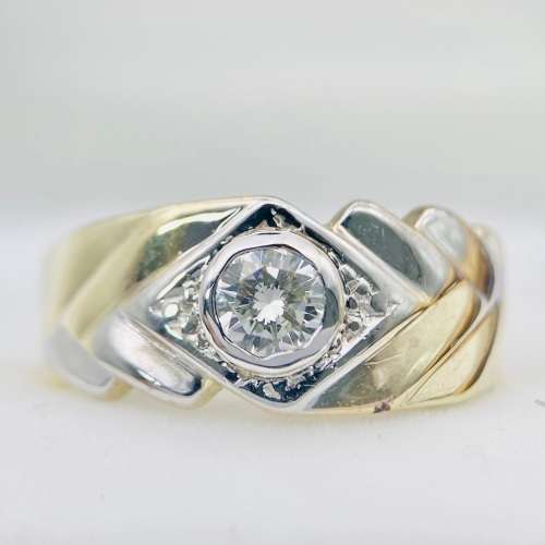 *0.40CT VS CLARITY CHUNKY DIAMOND CYCLOPS RING*