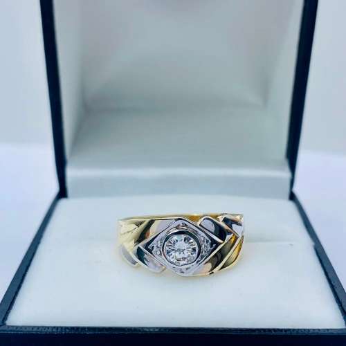 *0.40CT VS CLARITY CHUNKY DIAMOND CYCLOPS RING*